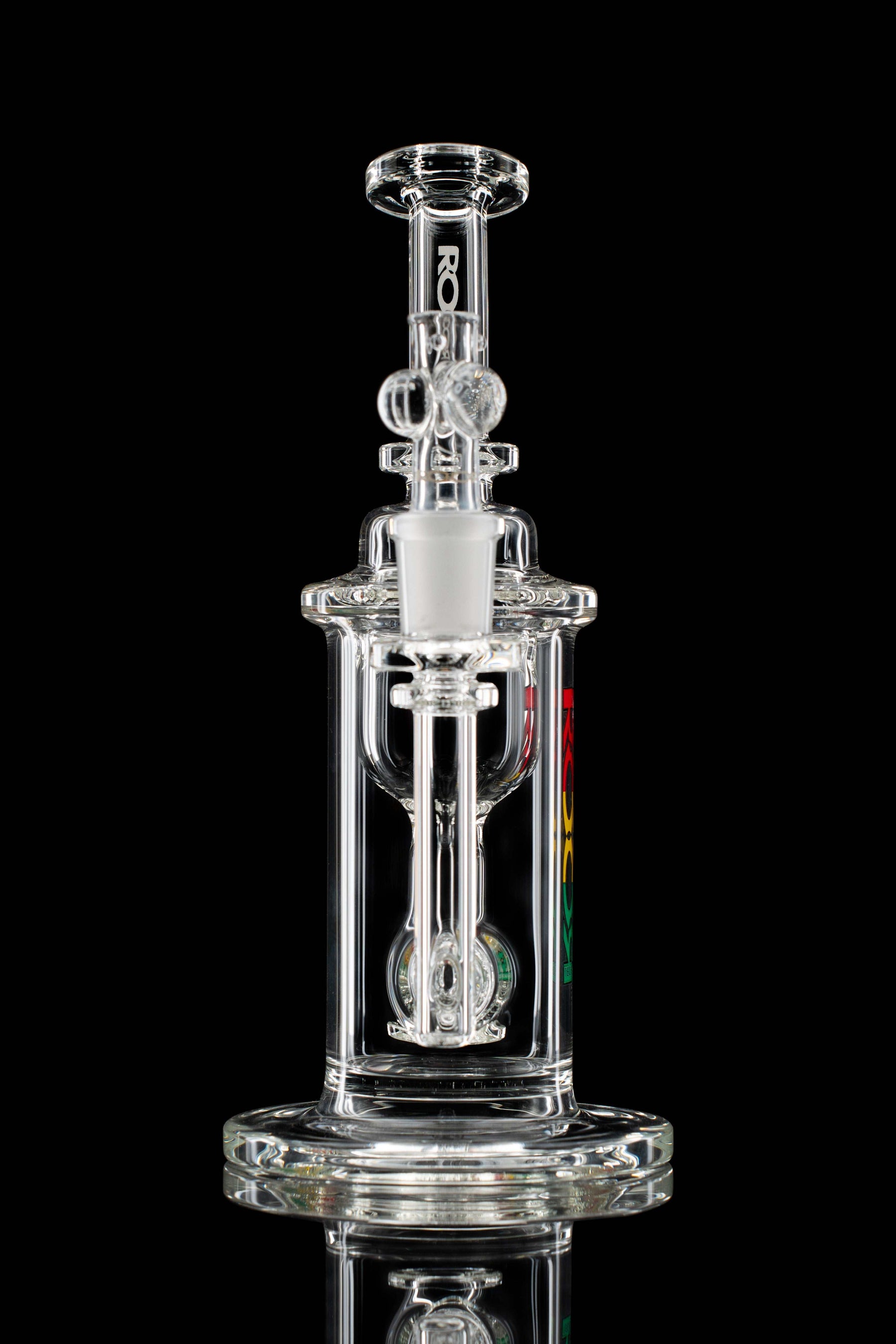 ROOR Tech Internal Recycler Clear glass piece with 14mm female joint.