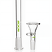 ROOR® Downstem and Bowl Set with green color decal on glass tube accessories