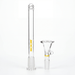ROOR® Downstem and Bowl Set with yellow color decal for glass tube enhancement