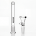 ROOR® Downstem and Bowl Set with black decal on glass tube accessory