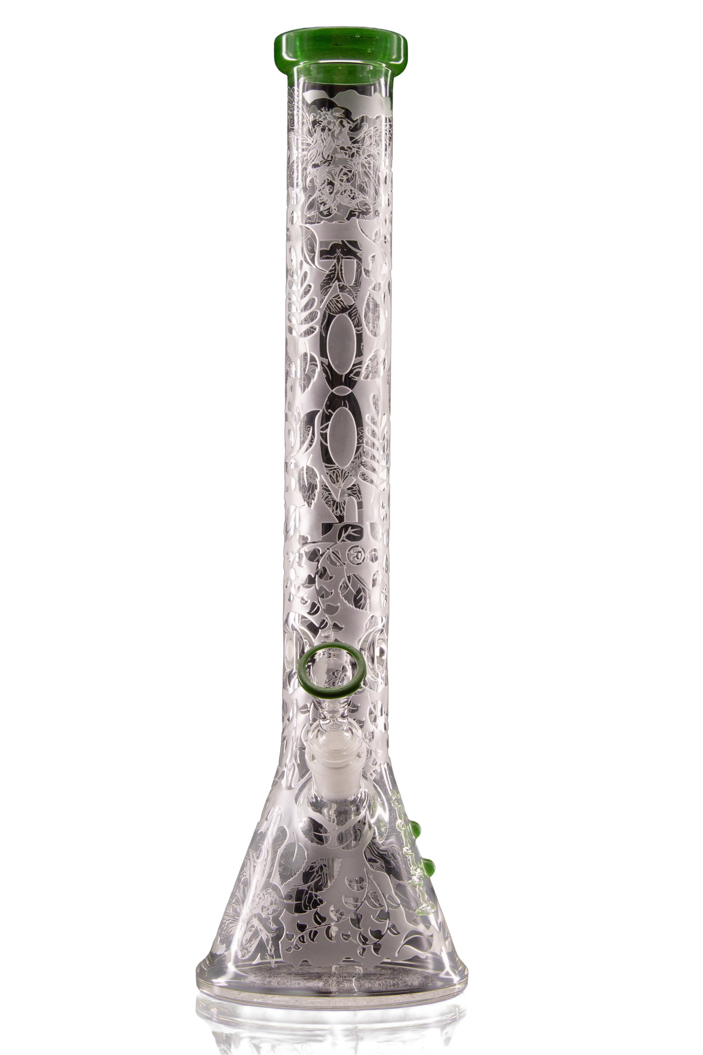 Green Goddess ROOR water pipe, transparent product cutout