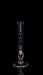 ROOR® Custom 30th Anniversary clear glass straight bong with narrowing design, marble accents, sandblasted logo, and 45mm diameter
