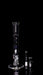 ROOR® Custom 30th Anniversary 14" clear glass bong with narrowing design, marble accent, sandblasted logo, and 30th anniversary shield, featuring 45mm diameter and 5mm thickness