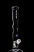 ROOR® Custom 30th Anniversary straight 14" glass bong with narrowing design, sandblasted logo, and marble decoration on clear body