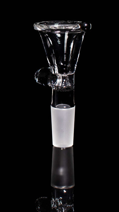 ROOR® Downstem & Bowl Set Black Decal on black background.