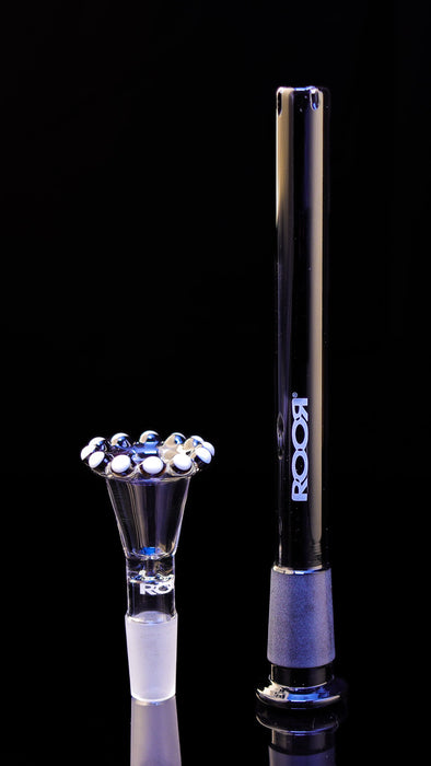 ROOR® Bowl Downstem Set - Crown Bowl 14mm Full Color Downstem