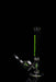 ROOR 18” Straight Base green label glass water pipe with matching ashcatcher and white decals