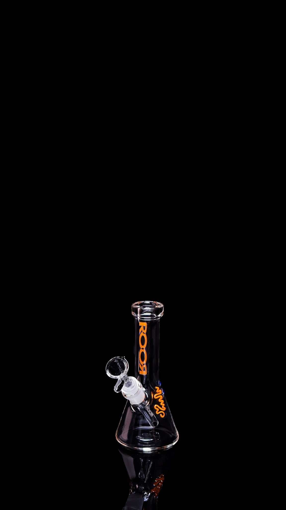 ROOR® Micro 6" Beaker 26x4mm clear glass with designer decal.