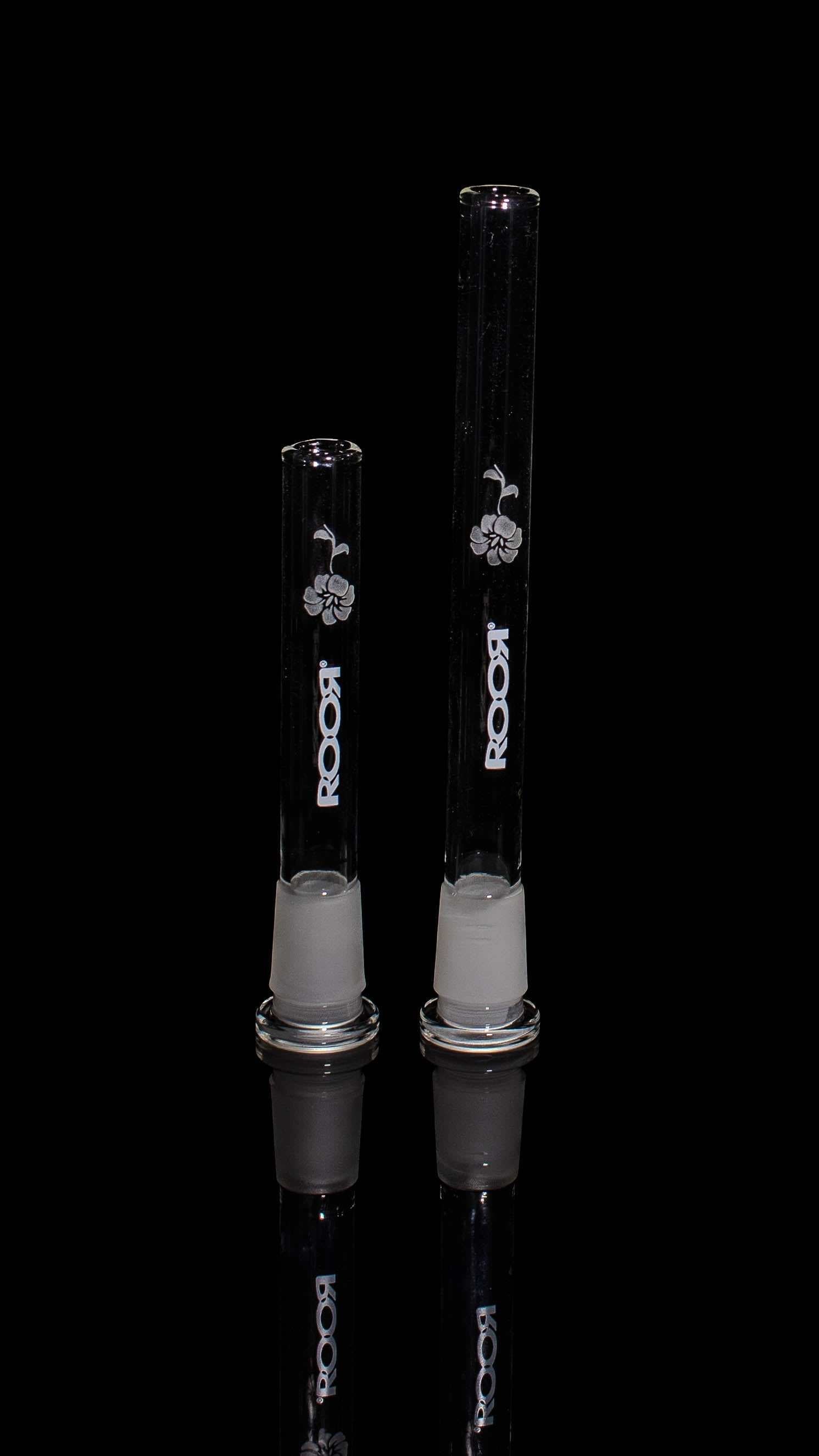 ROOR® Downstem and Purple Color Rim Bowl Set with white flower decal design