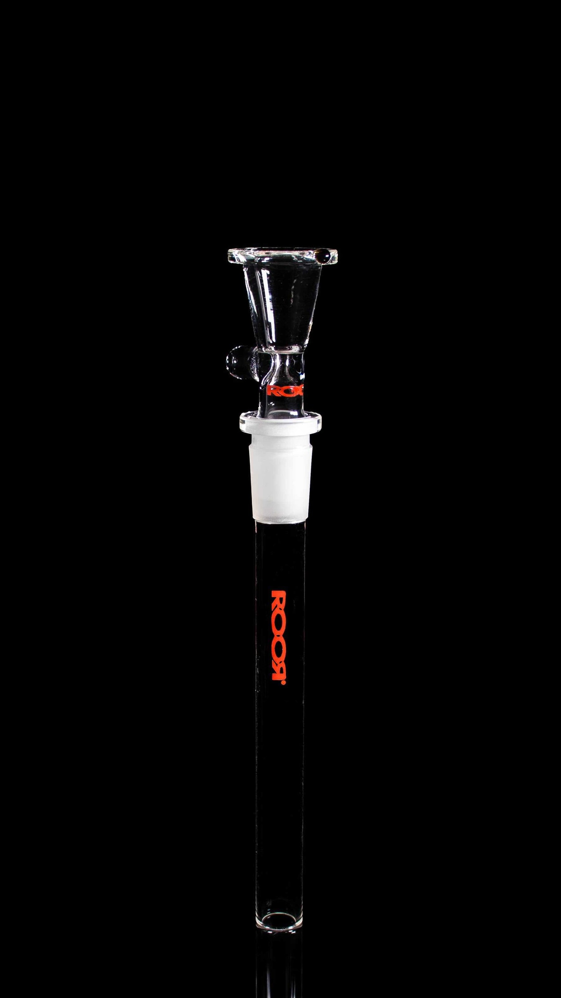 ROOR® Downstem & Bowl Set with Red Decal on Black Background