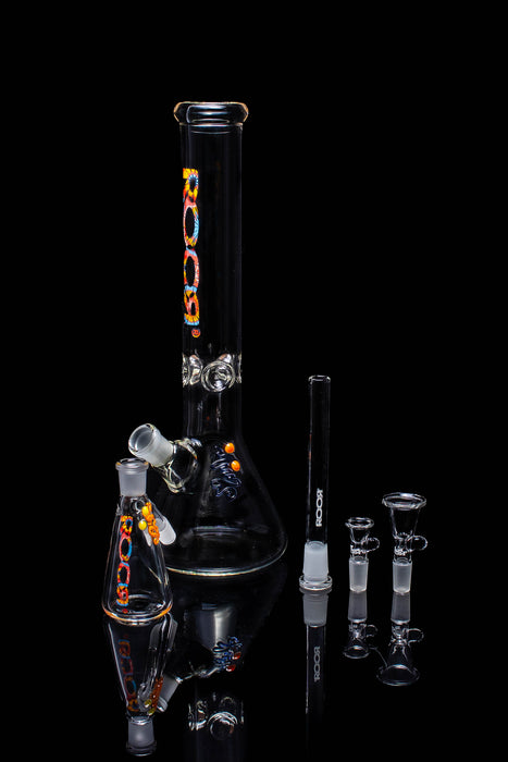 Exclusive, Collectors Bundle Set - ROOR 14” Beaker 45x5 & matching decal Debris Catcher 14mm