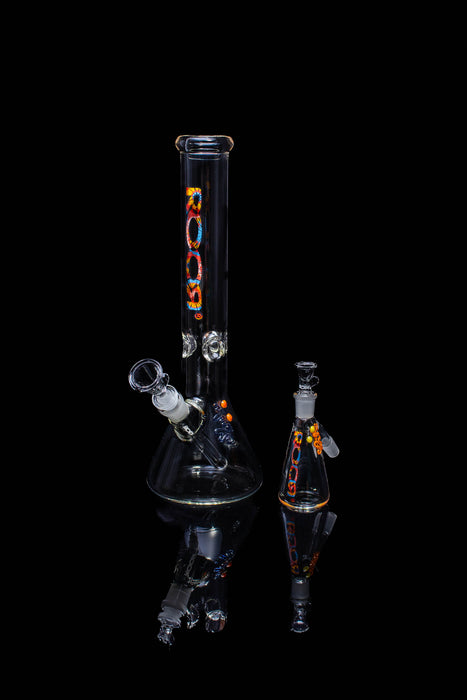 Exclusive, Collectors Bundle Set - ROOR 14” Beaker 45x5 & matching decal Debris Catcher 14mm