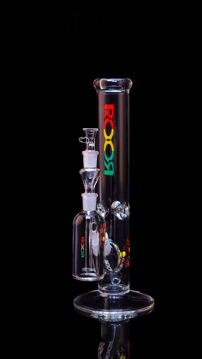 Exclusive, Collectors Set - ROOR 14” Straight Base 50x5 RASTA Label & Matching Ashcatcher 45x5 14mm