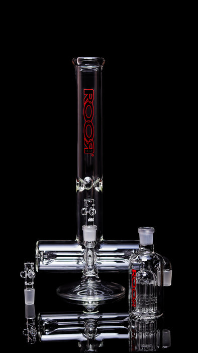 Collectors Set - ROORTech® Inline 18" 50x5mm Black Red Out. & Matching 10 Arm Ashcatcher