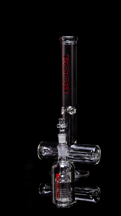 Collectors Set - ROORTech® Inline 18" 50x5mm Black Red Out. & Matching 10 Arm Ashcatcher