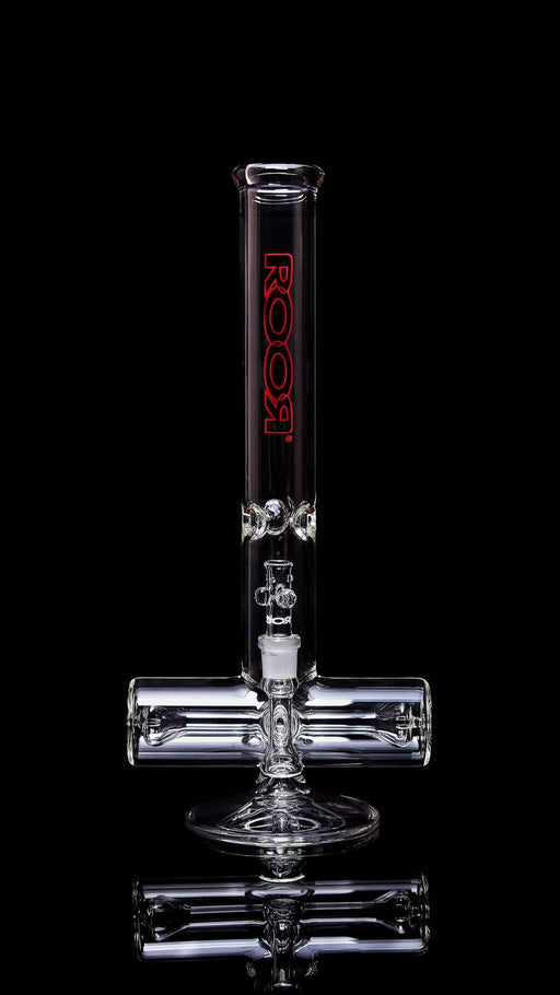 Collectors Set - ROORTech® Inline 18" 50x5mm Black Red, featuring redesigned percolation for smoother hits, with matching 10-arm ashcatcher.