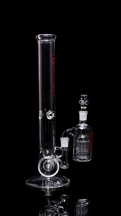 Collectors Set - ROORTech® Inline 18" 50x5mm Black Red Out. & Matching 10 Arm Ashcatcher