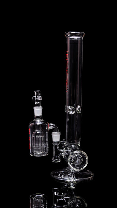 Collectors Set - ROORTech® Inline 18" 50x5mm Black Red Out. & Matching 10 Arm Ashcatcher