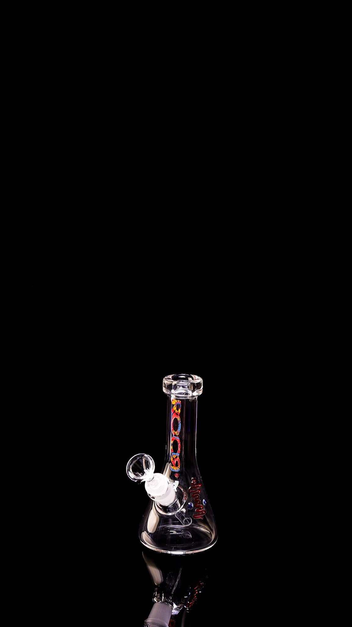 ROOR® Micro 6" Beaker 26x4mm clear glass with artistic design and premium construction.