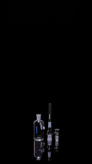 Exclusive, Collectors Bundle Set - ROOR 18” Beaker Base 50x9 TOO BLUE Label & Matching Ashcatcher 45x5 14mm