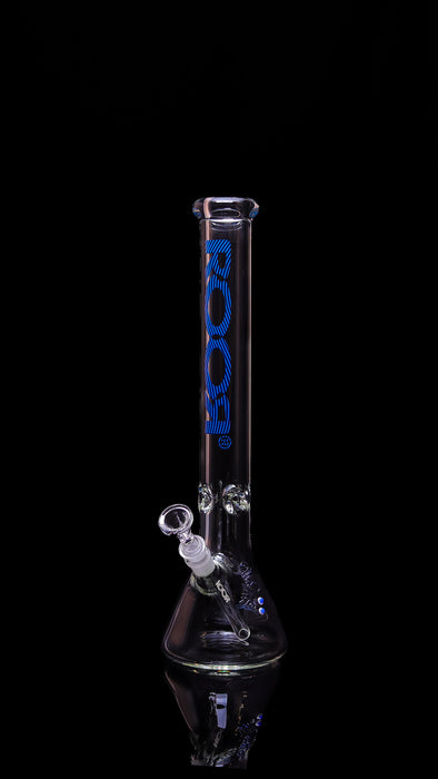 Exclusive, Collectors Bundle Set - ROOR 18” Beaker Base 50x9 TOO BLUE Label & Matching Ashcatcher 45x5 14mm