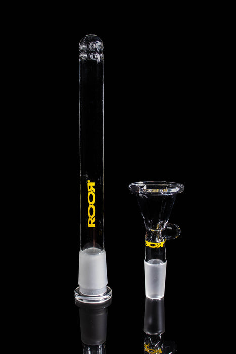 ROOR® Downstem & Bowl Set Yellow Decal