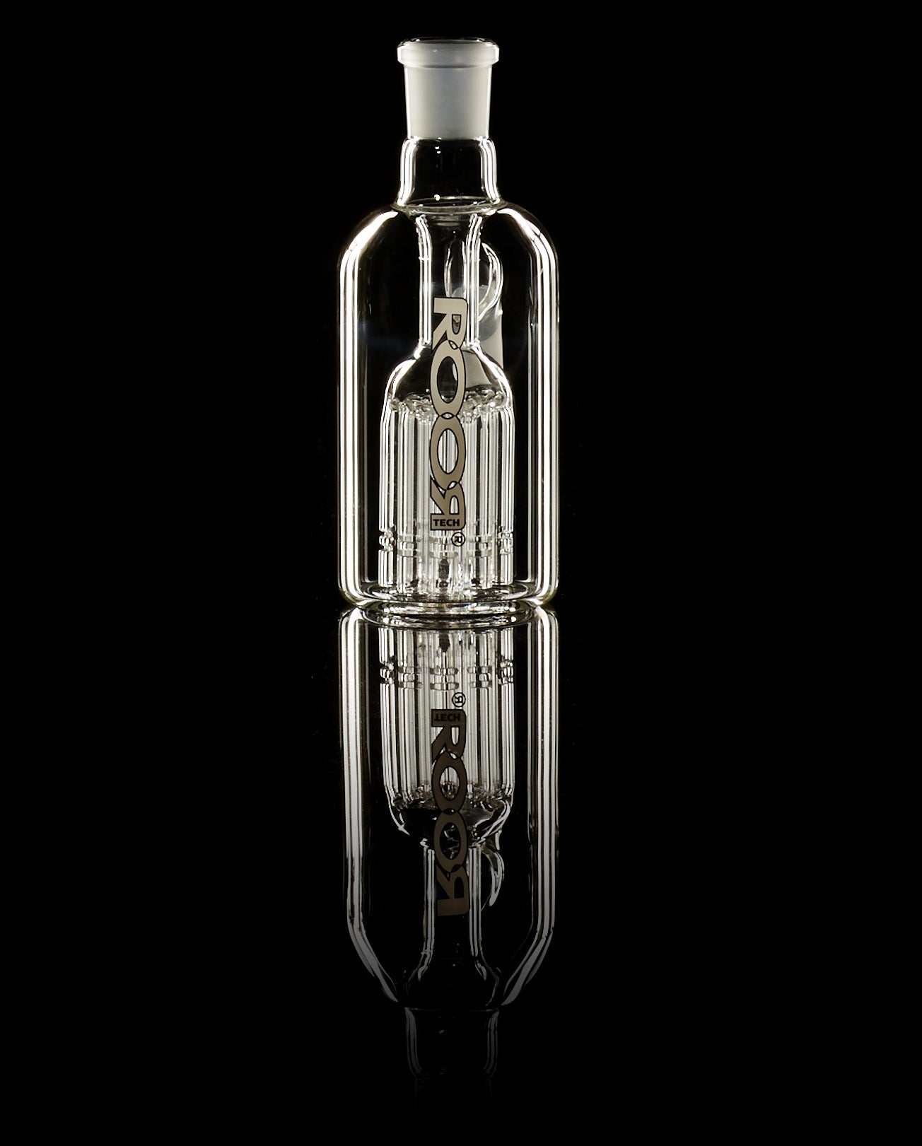 ROOR® Tech® ash catcher with 45-degree arm and 18.8mm joint, featuring 10-arm tree percolator.