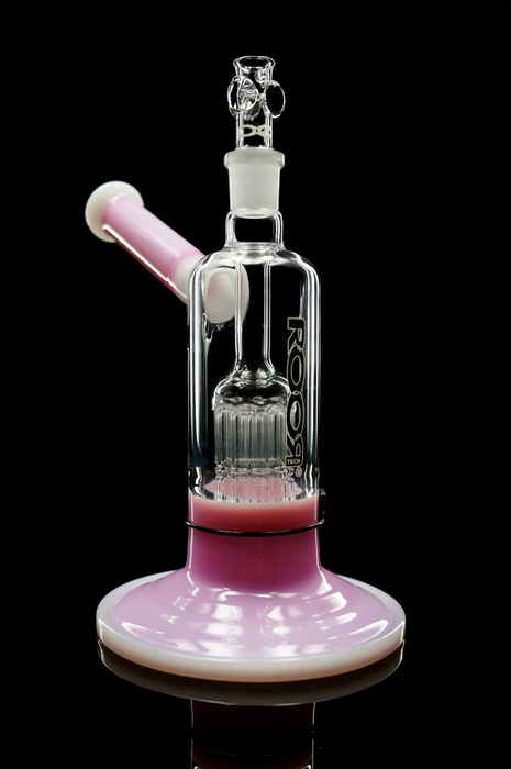 ROOR® Tech Fixed 10-Arm Tree Bubbler Pink & White Color