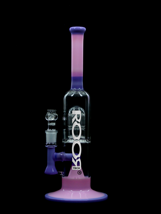 ROOR® Tech Fixed 14” Stemless Bubbler Purple & Pink