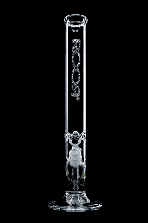 ROOR® Classic 18" Straight 50x5mm Lace glass bong with lace decal.