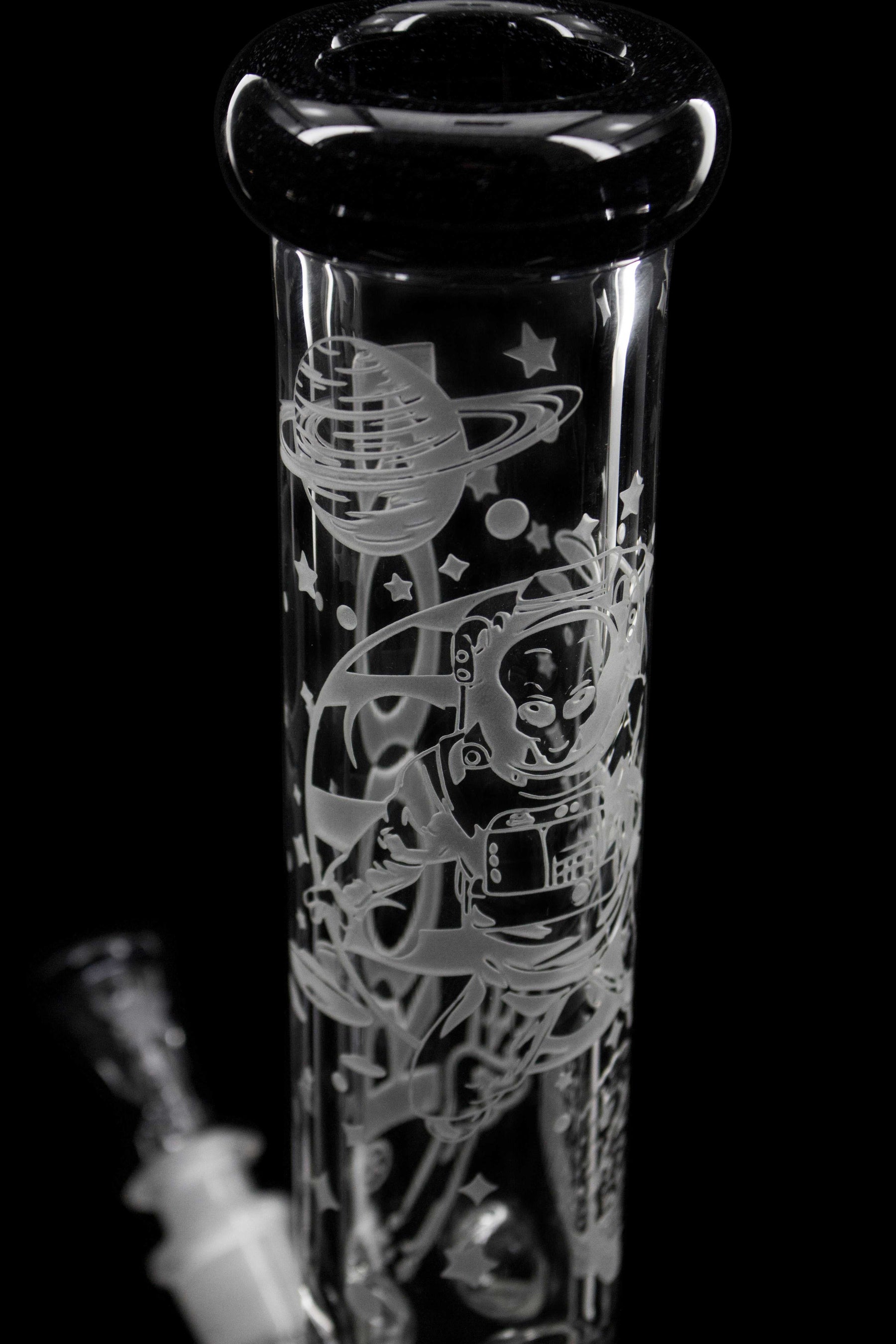 ROOR 14" Beaker 45x5mm with Alien OG custom sandblasted astronaut and planet design