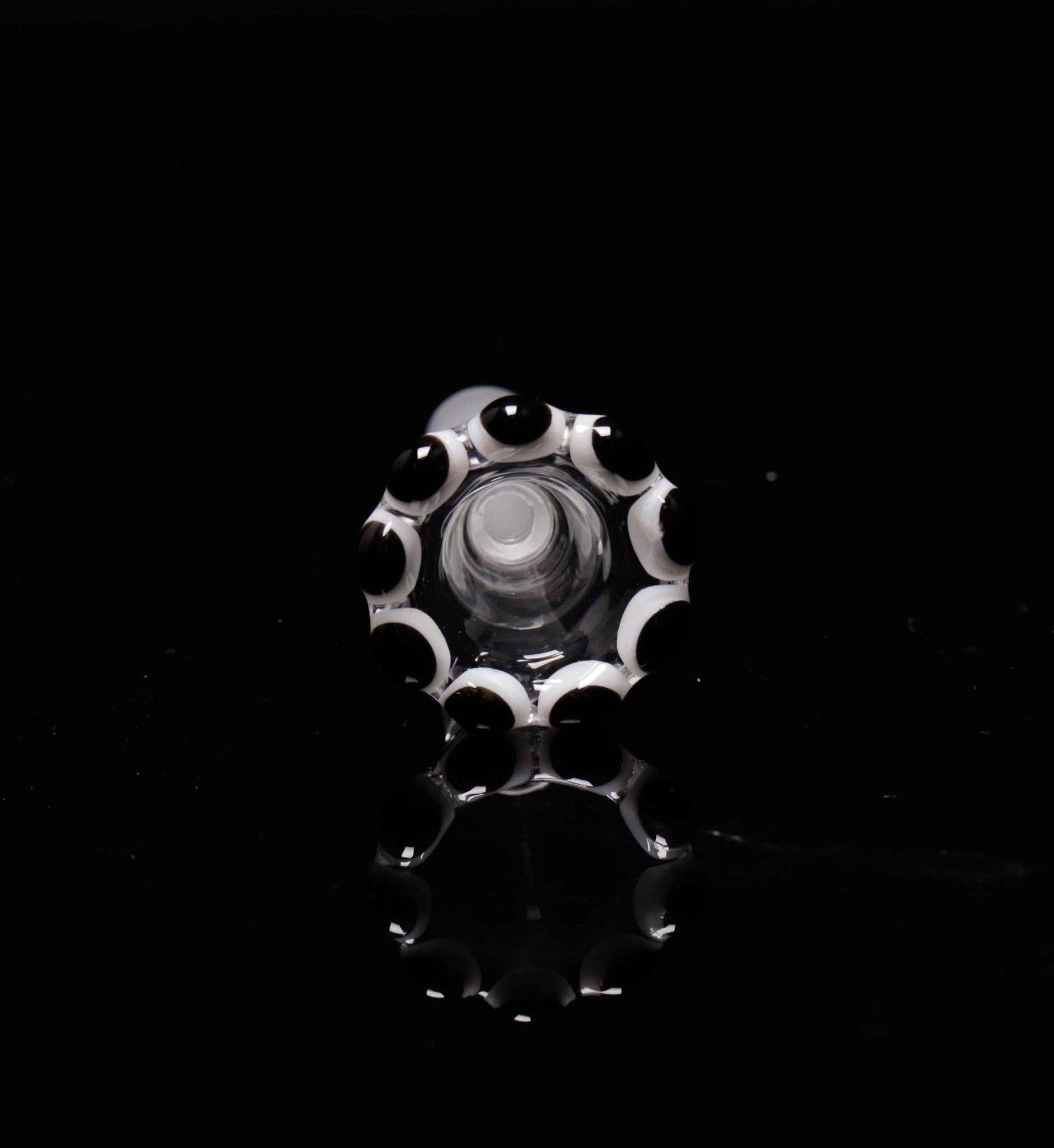 ROOR® Custom White and Black Color Crown Bowl with 14.5mm Male Joint