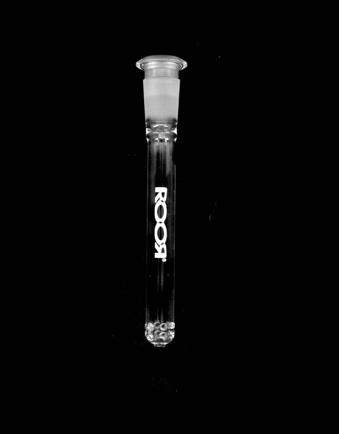 ROOR® Reducing 13-Hole Diffused Low-Profile Downstem Straight 18.8mm to 14.5mm glass downstem with 13-hole diffusion pattern