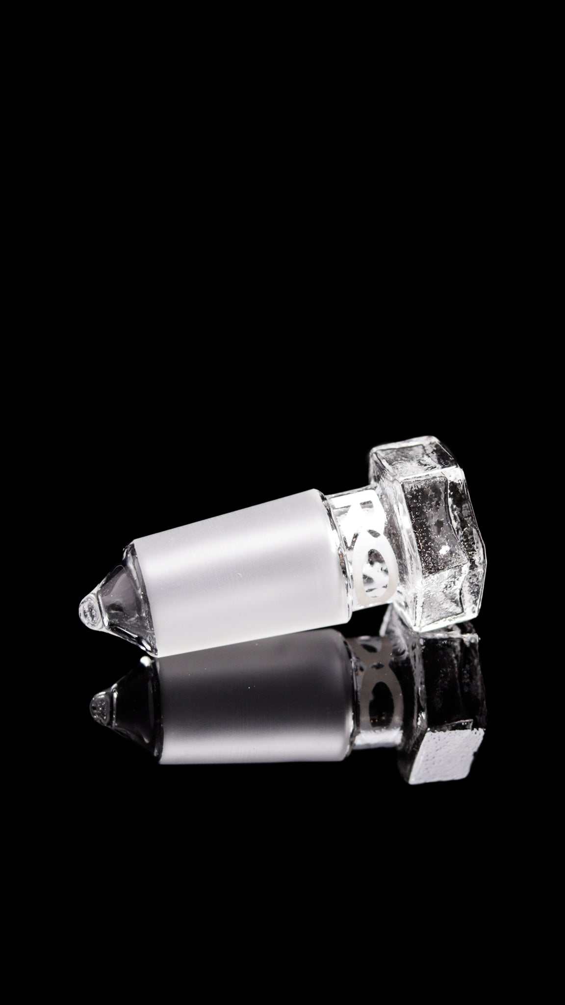 ROOR® Euro Glass Cork Joint 18mm made of German Duran Schott Glass for cleaning pieces and down stem cleaners.