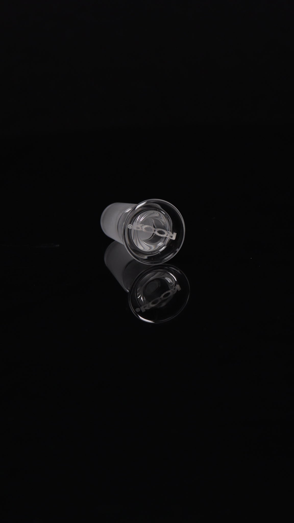 ROOR® Glass Cork Joint on black background, for cleaning accessories.