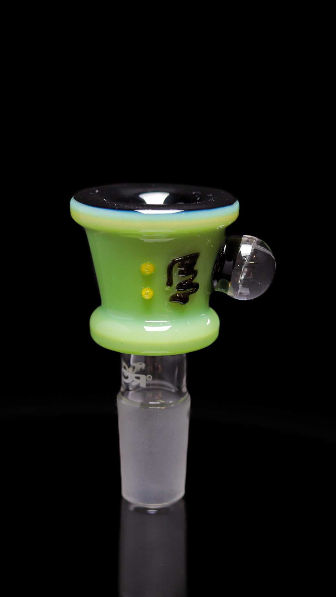 Roor Dichro Marble Color Bowl Signature Edition with green and black design.