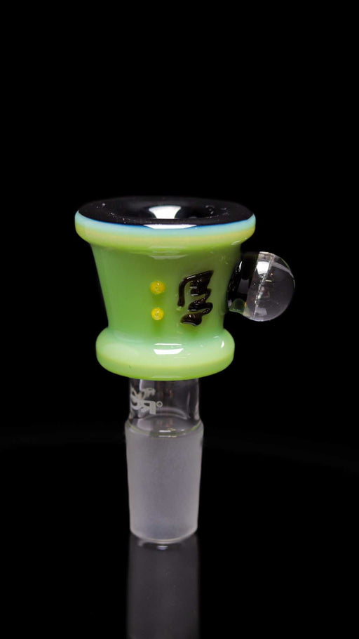 Roor Dichro Marble Color Bowl Signature Edition with green and black design.