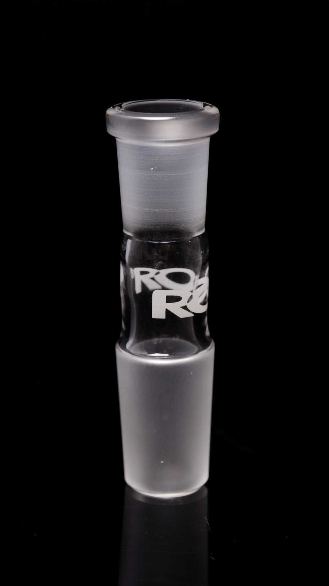 ROOR Reducing Adapter 18.8mm to 14.5mm borosilicate glass for water pipes.