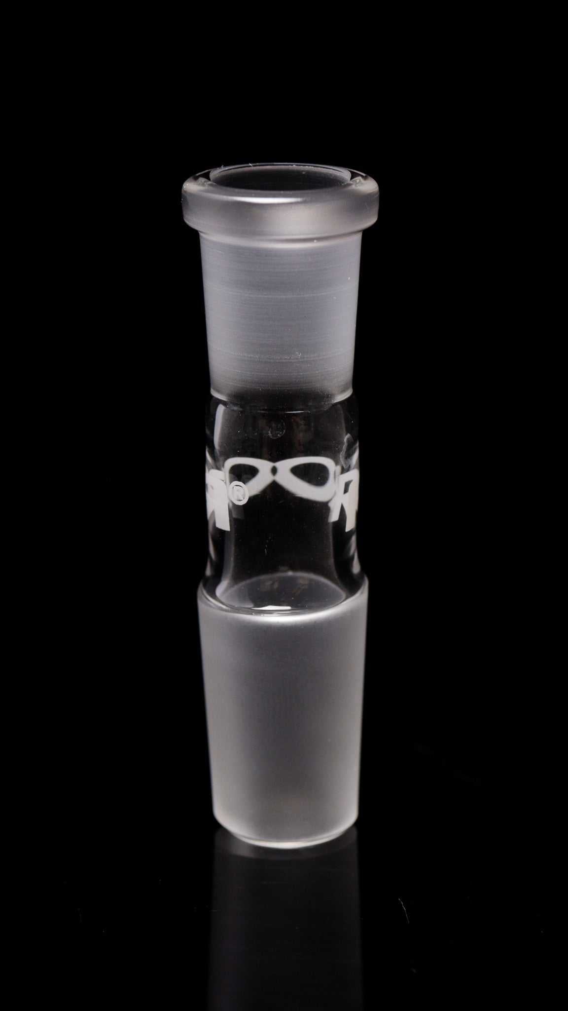 ROOR Reducing Adapter 18.8mm to 14.5mm borosilicate glass straight piece.