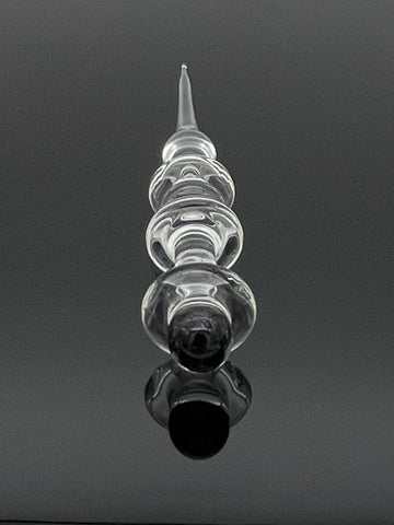ROOR Glass Poker Dichro with round ridges, crafted from durable laboratory-grade glass.