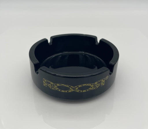 ROOR Collector Glass Ashtray LIMITED Black Edition with color decal.