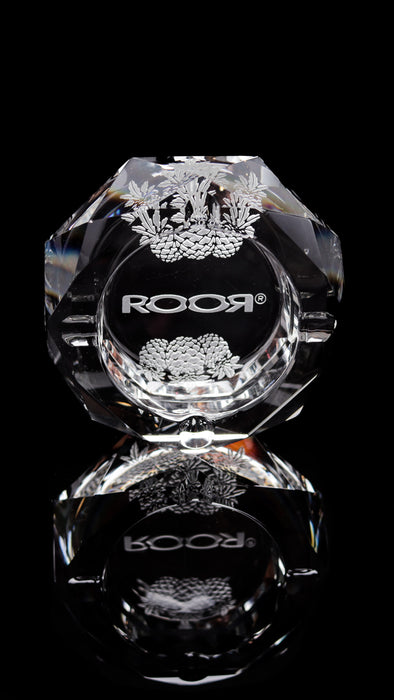 ROOR Glass Crystal Cut Ashtrays Strains Pineapple Express