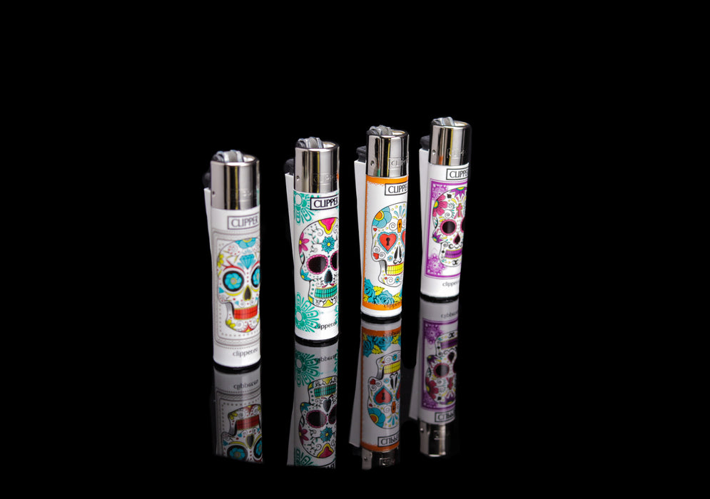 Clipper Lighter Sugar Skulls