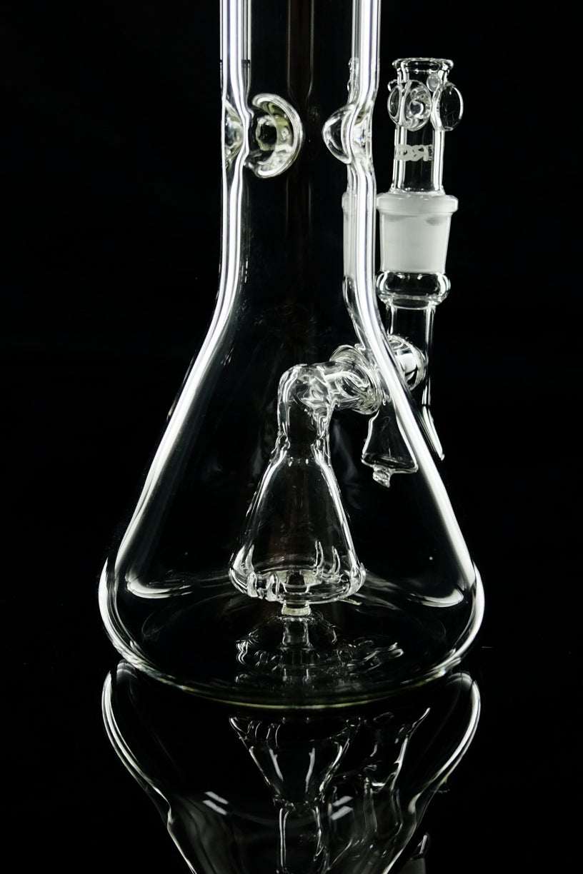 ROOR® Tech Fixed 14" Beaker 50x5mm Glass with Percolator and Ice Pinches