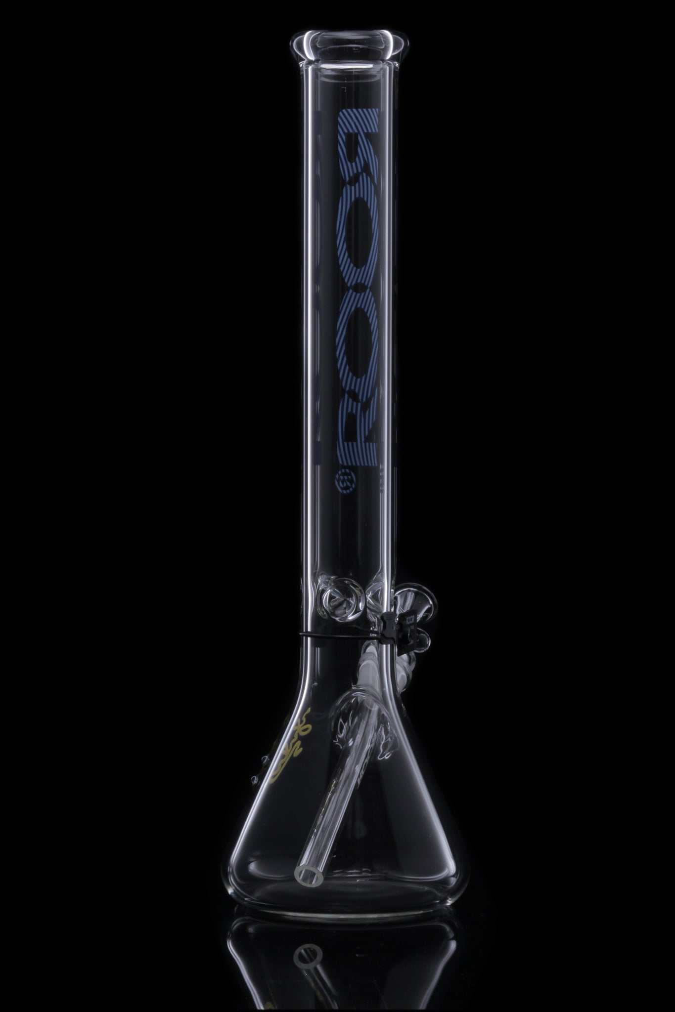 ROOR® Classic 18" Beaker 50x5mm in Too Blue with ice pinches and downstem.