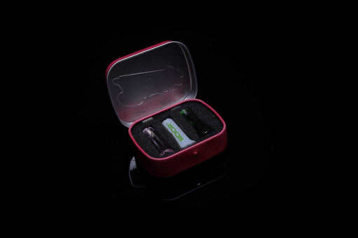 ROOR Pink Collector Tin with Glass Plus Tips, Open Tin Display