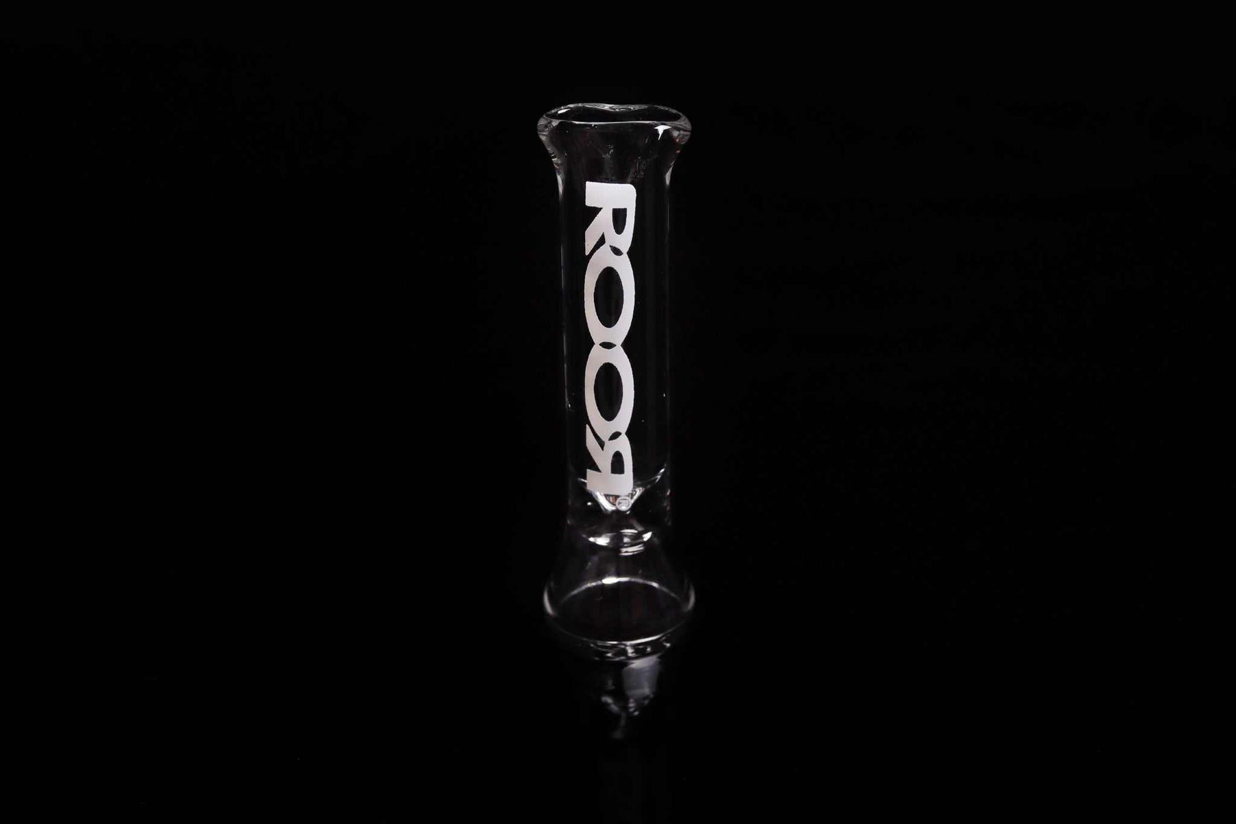 ROOR Classic Chillum One Hitter, quality glass pipe with ash catcher, portable design.