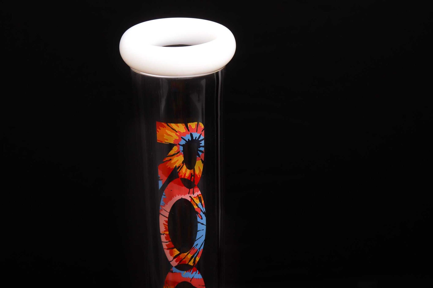 ROOR Classic 18" Beaker with Tie Dye Color Mouthpiece and 50x5mm glass.