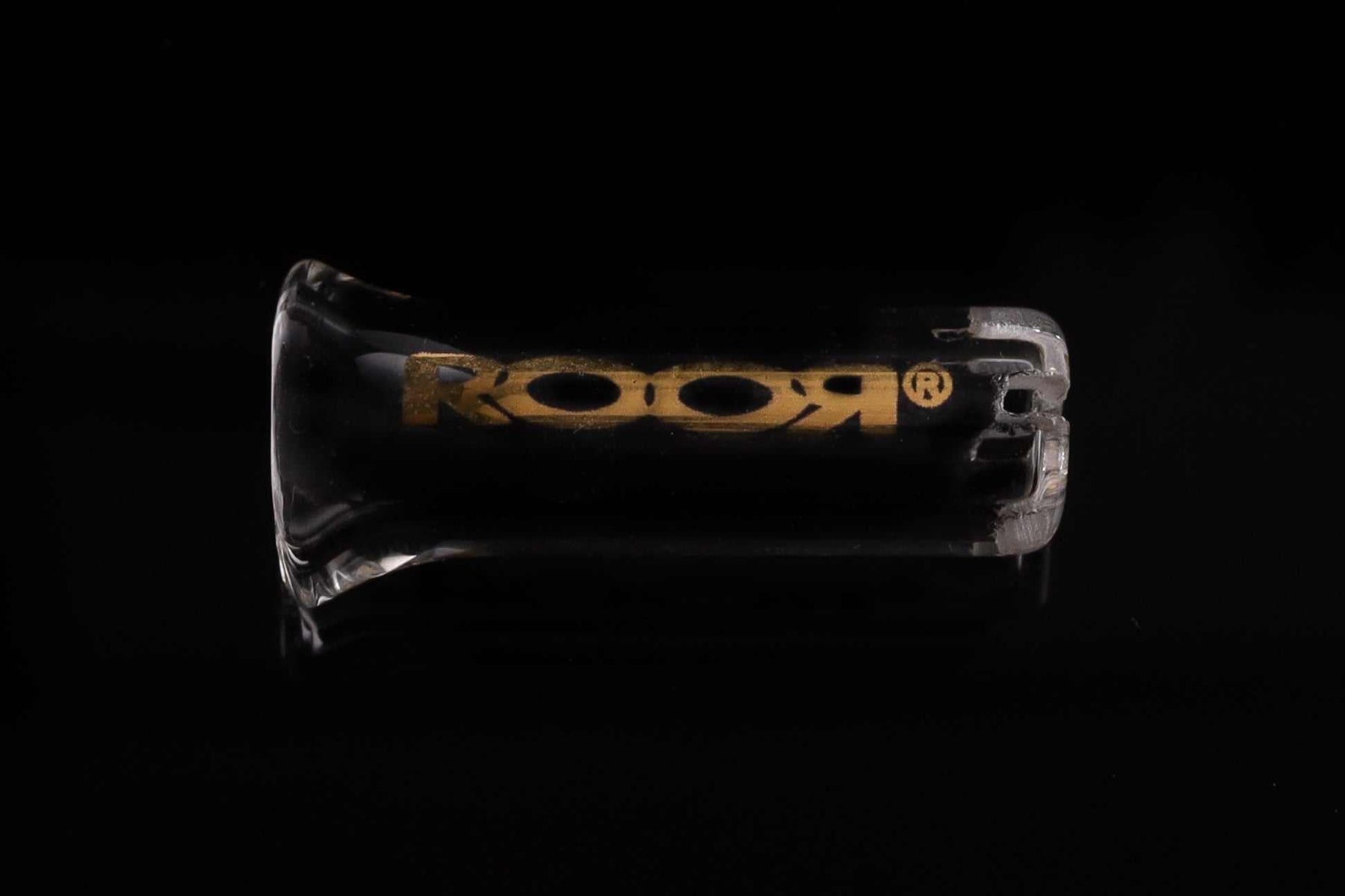ROOR Plus Tip 8mm Single, hand-made German Duran Schott glass, reusable with cross-cut design.