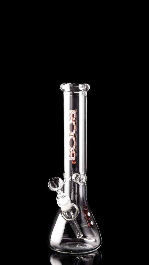ROOR® Classic 14" Beaker 50x5mm with Candy Cane design, high-quality German Schott glass, ice pinches, and unique signatures.